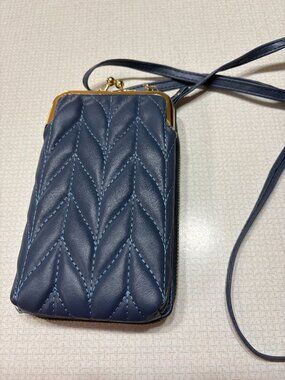 Like New Small Navy Blue Crossbody from unknown source